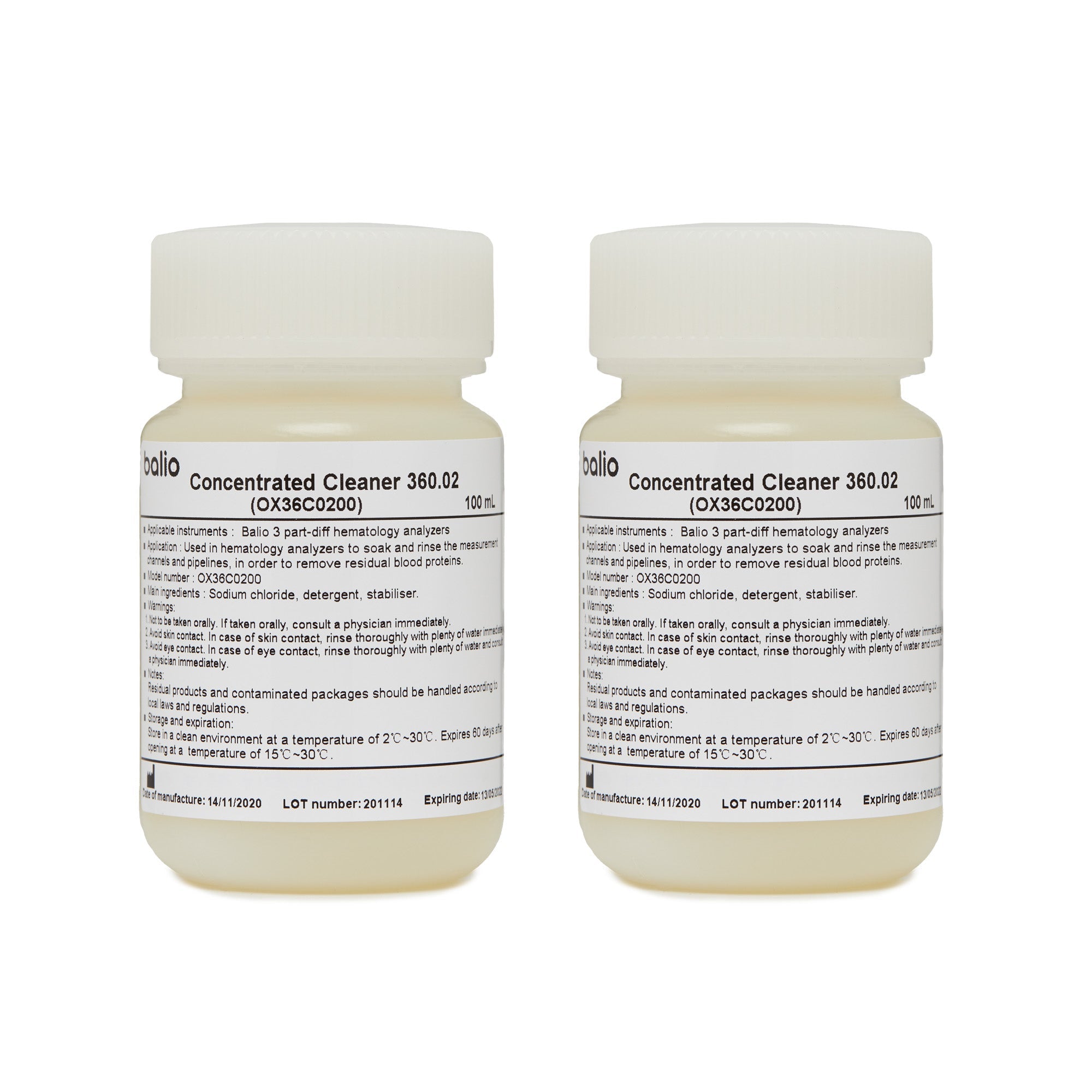 Concentrated Cleaner 360.02 de la marque Balio Diagnostics