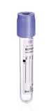 Tube K3 EDTA + Safety Cap + caoutchouc/violet, PET